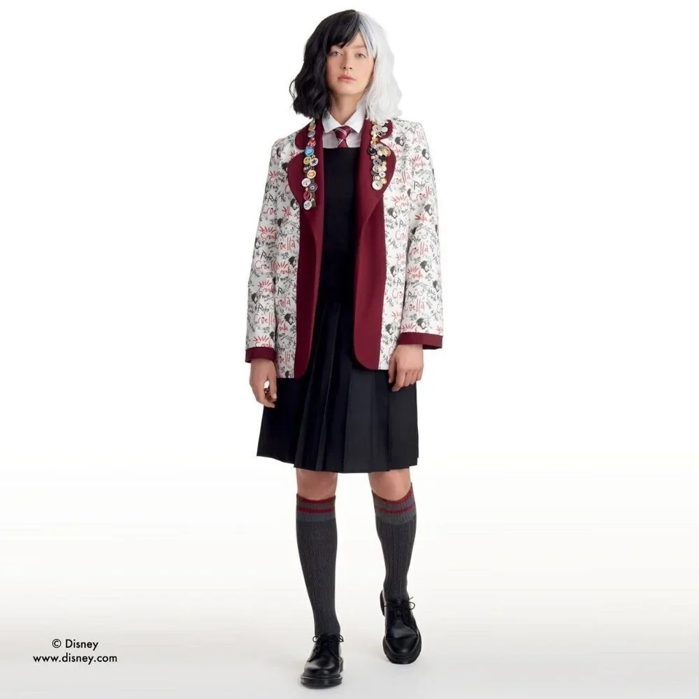 Simplicity Sewing Pattern 10982 9342 Jacket‎ Cruella Costume Cosplay Size XS-XL